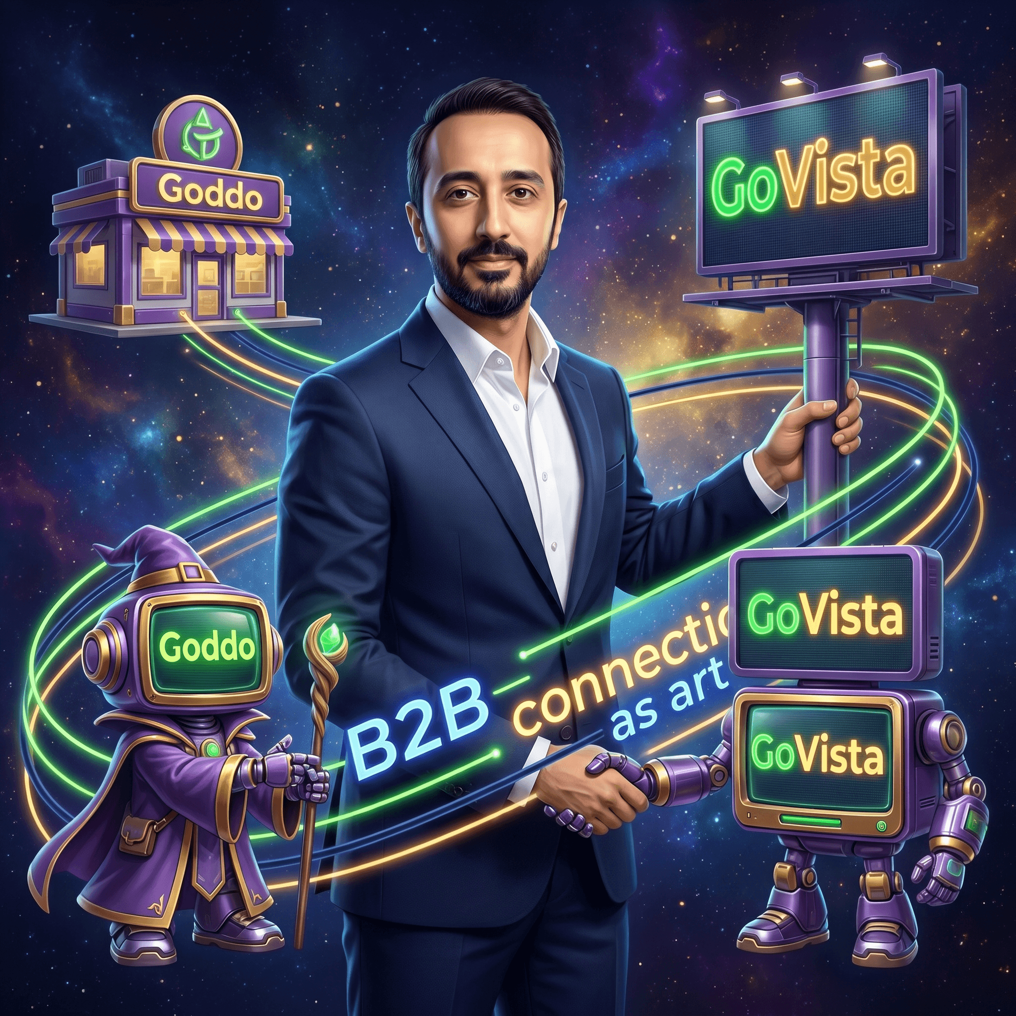 Mascot illustration: El B2B como oficio
